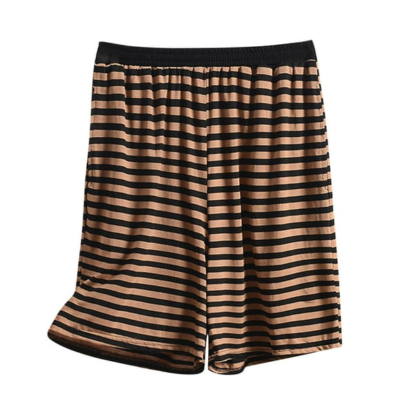 biudgviw Pajama Shorts for Women Modal Comfy Sleepwear Striped Loose Fit Plus Size Sleep Shorts Summer Loungewear Pj Bottoms