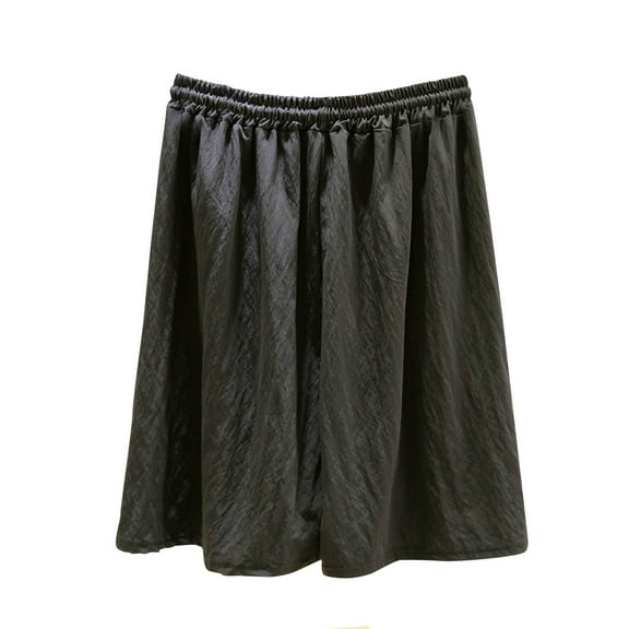 biudgviw Pajama Shorts for Women Ultra-Soft Bermuda Shorts Wide Leg Sleepwear Drawstring Waisted Loungewear Pj Bottoms