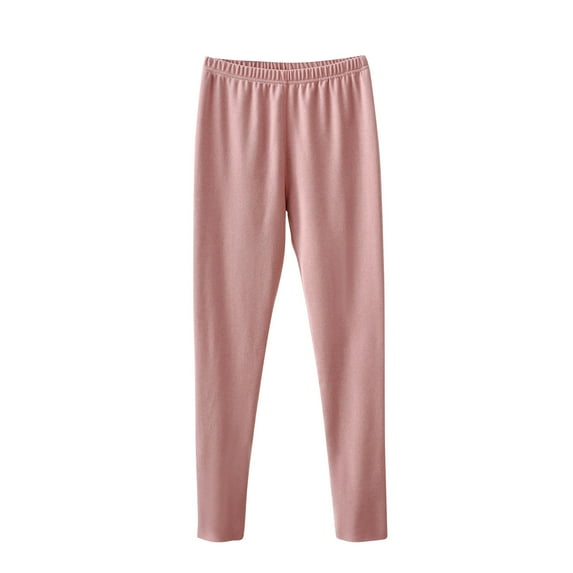biudgviw Plus Size Leggings for Women Fall Winter Brushed Elastic Waisted Long Pants Casual Lightweight Warm Thermal Underwear Bottoms
