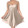thumbnail image 1 of biudgviw Plus Size Nightgowns for Women Crisscross Backless Sleepwear Loose Sleeveless Spaghetti Strap Nightshirts Gifts for Women, 1 of 5