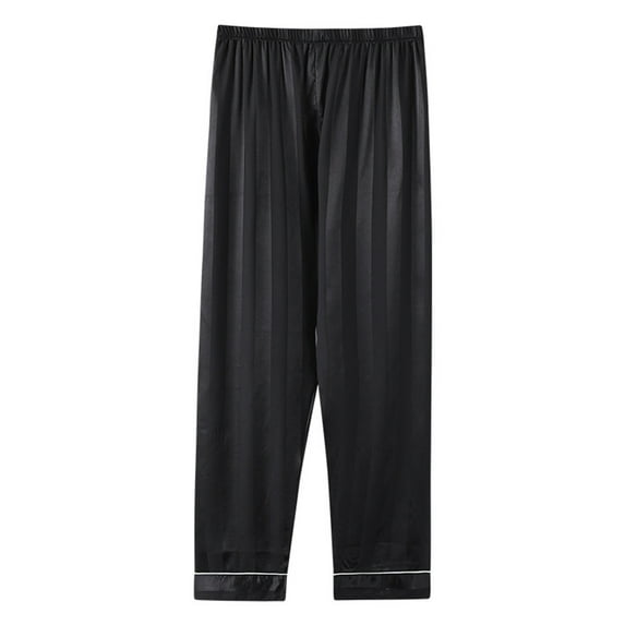 biudgviw Plus Size Pajama Pants for Women Soft Comfy Wide Leg Ice Silk Pj Bottoms Lightweight Elastic Waisted Sleepwear Pants with Pockets