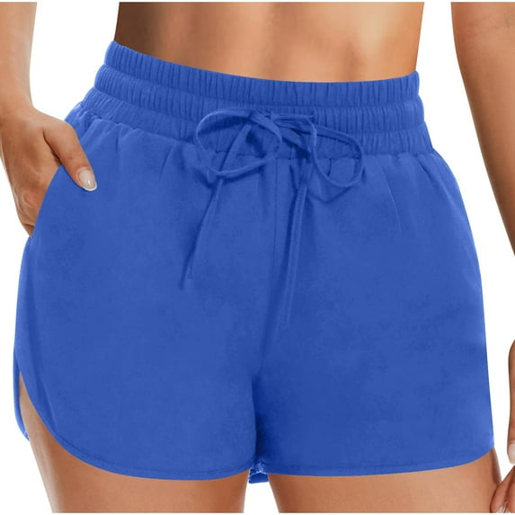biudgviw Running Shorts for Women Elastic High Waisted Athletic Shorts Comfy Summer Workout Shorts for Sporty Exercise