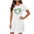 thumbnail image 1 of biudgviw Saint Patrick's Day Women's Nightgowns Print Short Sleeve Sleepwear Casual Loose Crewneck Pajama Dress S-XXL, 1 of 5