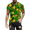 thumbnail image 1 of biudgviw Saint Patricks Day T Shirts for Men Print Short Sleeve Tops Fashion Casual Crewneck Loose Fit Tees for Festival Party, 1 of 5