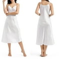 thumbnail image 1 of biudgviw Satin Silk Nightgown for Women Sleeveless Sleepwear Lightweight Soft V Neck Nightdress Adjustable Strap Sleep Dress, 1 of 2