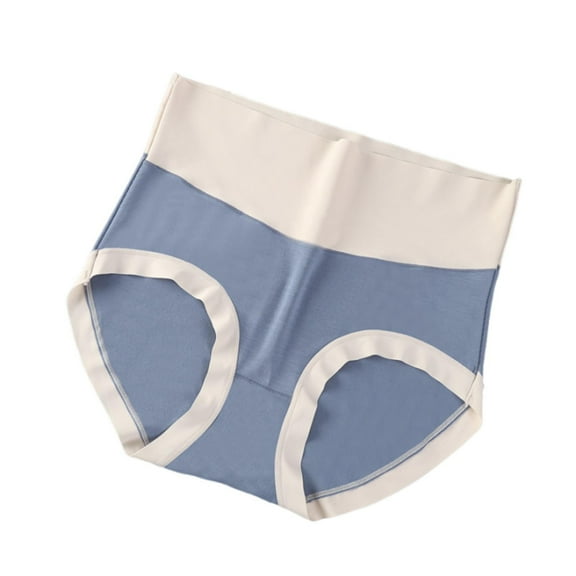 biudgviw Seamless Underwear for Women Comfort High Waisted Color Block Everyday Briefs Soft Full Coverage Panties