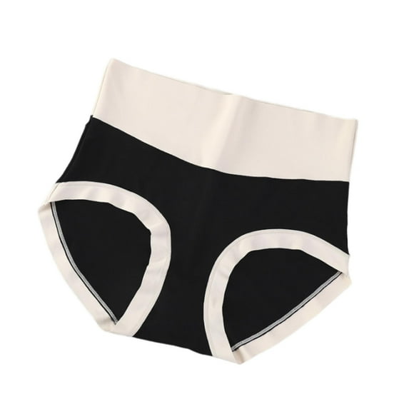 biudgviw Seamless Underwear for Women Comfort High Waisted Color Block Everyday Briefs Soft Full Coverage Panties