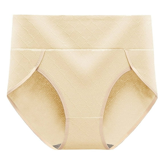 biudgviw Seamless Underwear for Women Cotton Stretch High Waisted No Show Panties Comfort Breathable Full Coverage Briefs