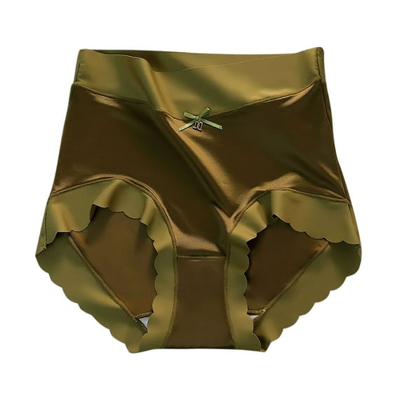 biudgviw Seamless Underwear for Women Soft Lace Lightweight High Waisted Stretch Full Coverage Panties Ladies Briefs