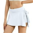 thumbnail image 1 of biudgviw Skorts for Women High Waisted Workout Tennis Skirt with Shorts Side Slit Drawstring Athletic Running Shorts with Inner Pockets, 1 of 7