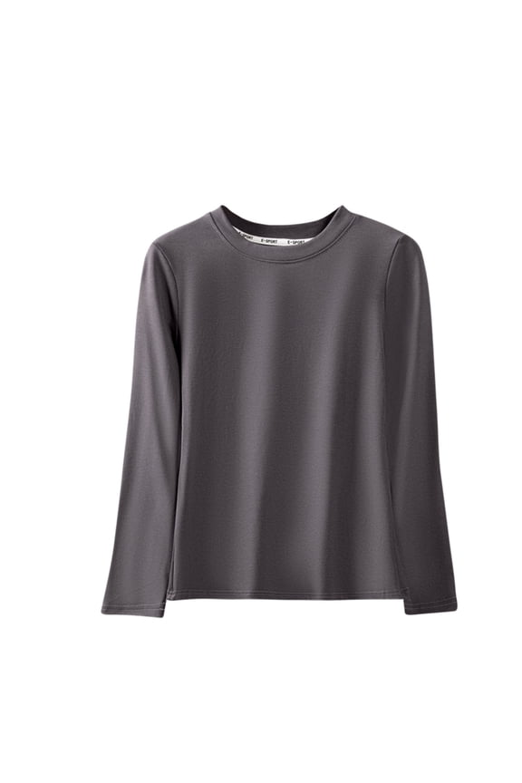 Sleep Shirts for Women Comfy Long Sleeve Crew Neck Base Layer Oversized Casual Pajama Tops Fall Winter Tee Tops