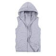 thumbnail image 1 of biudgviw Sleeveless Hoodies for Men Soft Cotton Zip Up Hooded Vest Classic Casual Loose Fit Tank Tops with Pockets Big and Tall, 1 of 2