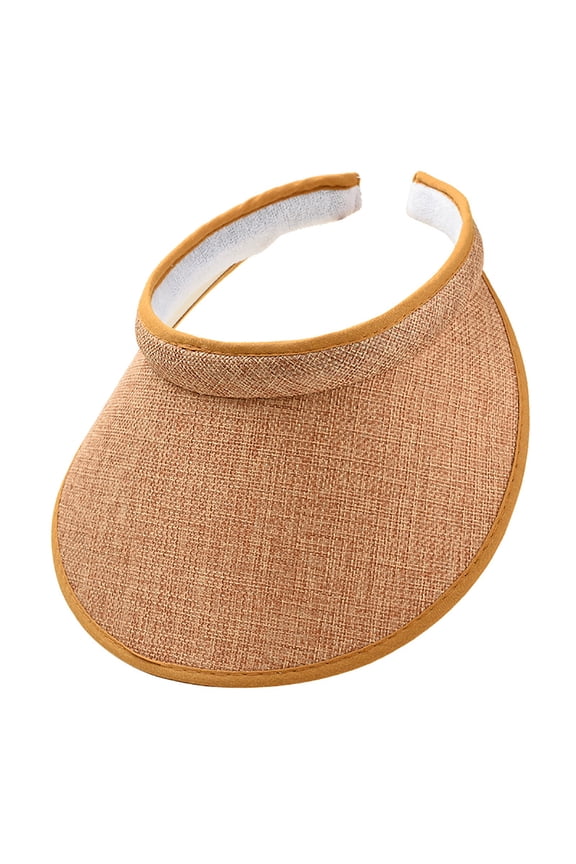 Slip-On Visor for Women Men Adjustable Cap Sports Sun Visors Hats Outdoor Athletic Running Beach Wide Brim Caps