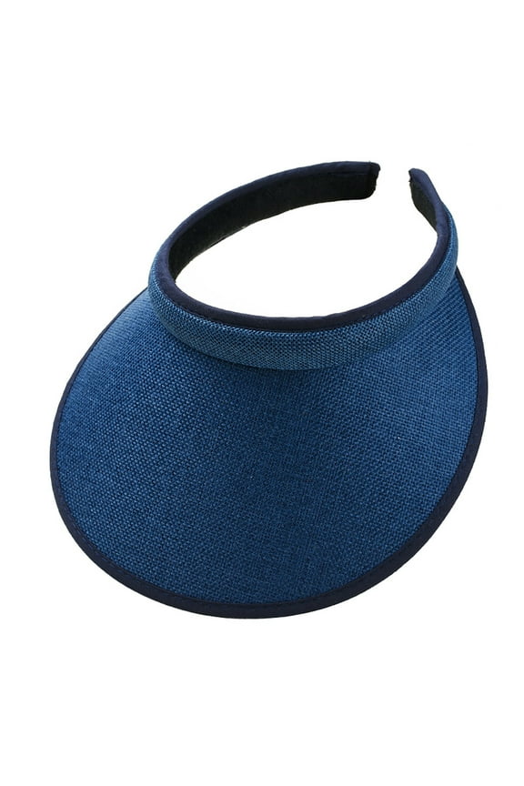 Slip-On Visor for Women Men Adjustable Cap Sports Sun Visors Hats Outdoor Athletic Running Beach Wide Brim Caps