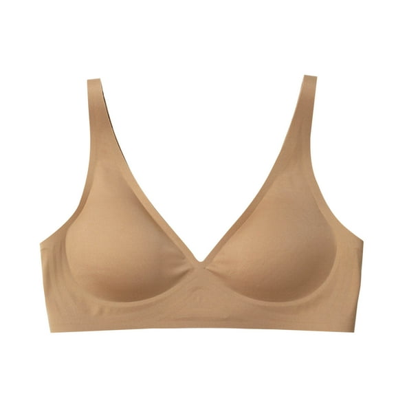 biudgviw Sport Bras for Women Seamless Deep V Neck Push up Bralettes Breathable High Impact Wireless Bras