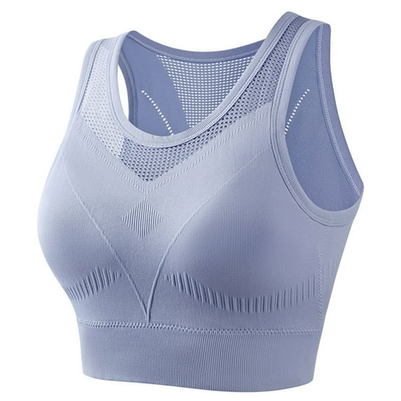 biudgviw Sports Bras for Women Wirefree Hollow out Mesh Bralettes Breathable High Support Running Athletic Yoga Bras