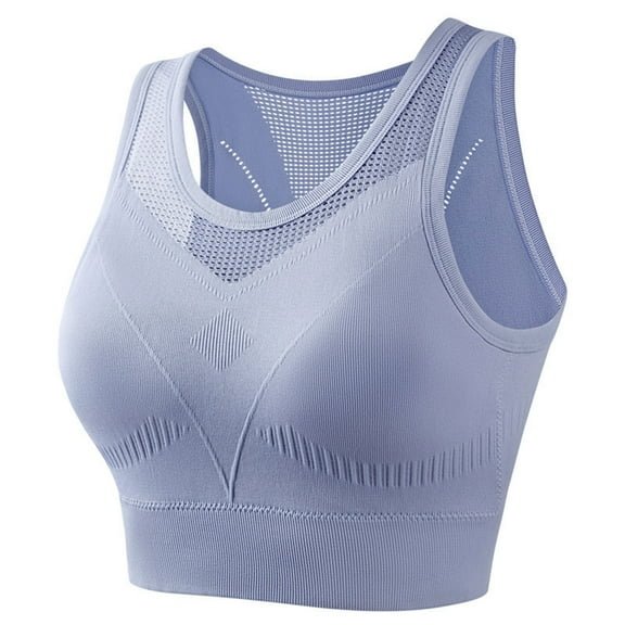 biudgviw Sports Bras for Women Wirefree Hollow out Mesh Bralettes Breathable High Support Running Athletic Yoga Bras