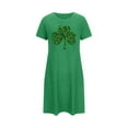 thumbnail image 1 of biudgviw St Patrick's Day Women's Nightgown Print Short Sleeve Nightshirts Casual Soft Crewneck Oversized Sleepshirts S-5XL, 1 of 2
