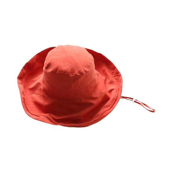 biudgviw Sun Hat for Women Men Adjustable Strap Windproof Wide Trim Bucket Hat Fashion Foldable Outdoor Hiking Beach Hats