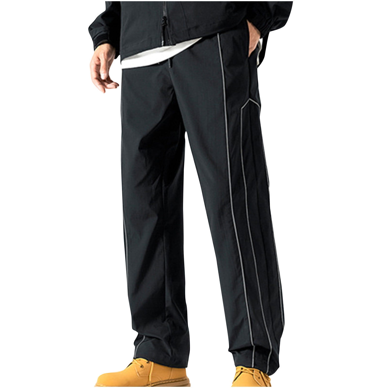 High Waist Long Thin Straight Loose Leisure Sports Sweatpants