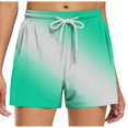 thumbnail image 1 of biudgviw Swim Shorts for Women Drawstring Elastic Waist Printed Shorts Baggy Lightweight Soft Summer Beach Lounge Shorts, 1 of 5