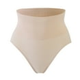 thumbnail image 1 of biudgviw Thongs Shapewear for Women Seamless High Waisted Soft Breathable No Show Panties Comfy Full Coverage Briefs, 1 of 5