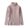 thumbnail image 1 of biudgviw Toddler Baby Sweaters Boys Girls Long Sleeve Knit Tops Soft Warm Turtleneck Pullover Sweaters Kids Winter Clothes, 1 of 2