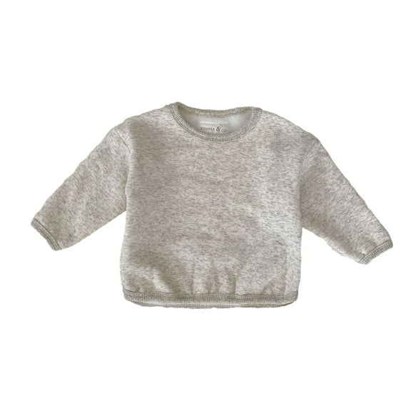 biudgviw Toddler Girls Boys Sweatshirt Winter Soft Fleece Cotton Pullover Tops Baby Crewneck Long Sleeve Comfy Shirts 3-24 Months
