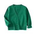 thumbnail image 1 of biudgviw Unisex Kids Cardigan Toddler Button Down V Neck Knit Sweater Casual Soft Long Sleeve Cotton Tops Fall Winter Clothes, 1 of 6