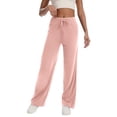 thumbnail image 1 of biudgviw Wide Leg Sweatpants for Women Drawstring Elastic Waisted Loose Lounge Pants Workout Joggers Pants with Pockets, 1 of 6
