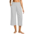 thumbnail image 1 of biudgviw Wide Leg Yoga Capri Pants for Women Pull on High Waisted Dess Pants for Business Work Baggy Beach Vacation Cropped Trousers, 1 of 7