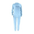 thumbnail image 1 of biudgviw Women's 2 Piece Outfits Sweatsuits Set Long Sleeve Pullover Hoodie and Jogger Sweatpants Tracksuit Lounge Sets, 1 of 7
