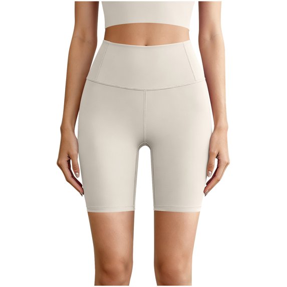biudgviw Women's Biker Shorts Butt Lifting High Waisted Yoga Shorts Casual Slim Fitness Workout Tights Shapewear Under Dress