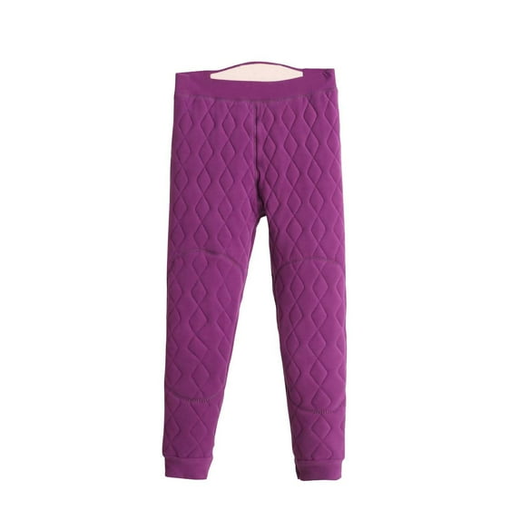 biudgviw Women's Quilted Padded Leggings Plus Size Elastic Waisted Winter Warm Trousers Cinch Bottom Windproof Thermal Pants