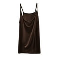 thumbnail image 1 of biudgviw Women's Sleepwear Scoop Neck Sleeveless Pajama Top Backless Camisole Sleep Shirts Oversize Solid Color Casual Pj Tee, 1 of 7