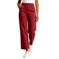 thumbnail image 1 of biudgviw Women's Wide Leg Pants with Pockets Button Waist Casual Pants Loose Fit Lounge Trousers for Spring Autumn, 1 of 7