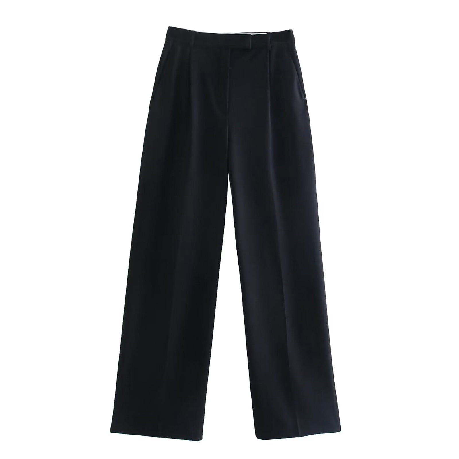 Women'S Loose Solid Color Irregular Wide-Leg Pants Suit