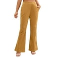 thumbnail image 1 of biudgviw Womens Dress Pants Bootcut High Waisted Wide Leg Pants Casual Office Work Flared Lounge Pants with Pockets, 1 of 5