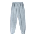 thumbnail image 1 of biudgviw Womens Fleece Pajama Pants Comfy Fluffy Warm Sleepwear Casual Home Elastic Waisted Cinch Bottom Pants, 1 of 6