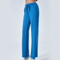 thumbnail image 1 of biudgviw Womens High Waisted Baggy Sweatpants Fall Wide Leg Pants Trendy Lounge Trousers with Pockets, 1 of 2