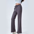 thumbnail image 1 of biudgviw Womens High Waisted Baggy Sweatpants Fall Wide Leg Pants Trendy Lounge Trousers with Pockets, 1 of 2