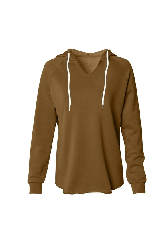 Womens Hoodies Sweatshirt Winter Fall V Neck Long Sleeve Lounge Shirts Warm Soft Fleece Pullover Tops