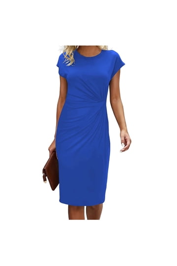 Wear-to-Work Dresses in Womens Workwear | Blue - Walmart.com
