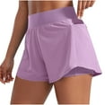thumbnail image 1 of biudgviw Workout Shorts for Women High Waisted Mesh Inner Athletic Shorts Solid Color Comfortable Beach Shorts for Running, 1 of 6