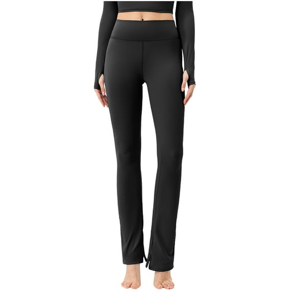 biudgviw Yoga Pants for Women Pull on Comfy Workout Leggings Skinny High Waisted Athletic Running Bottons Stretch Casual Trousers