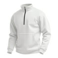 thumbnail image 1 of biudgviw&nbsp;Sweatshirt for Men Half Zip Long Sleeve Knit Pullover Sweatshirts Fleece Lined Golf Thermal Gym Workout Tops, 1 of 2