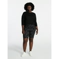 thumbnail image 1 of Terra & Sky Women's Plus Size Bike Shorts with Pocket, Sizes 0X-5X, 1 of 3