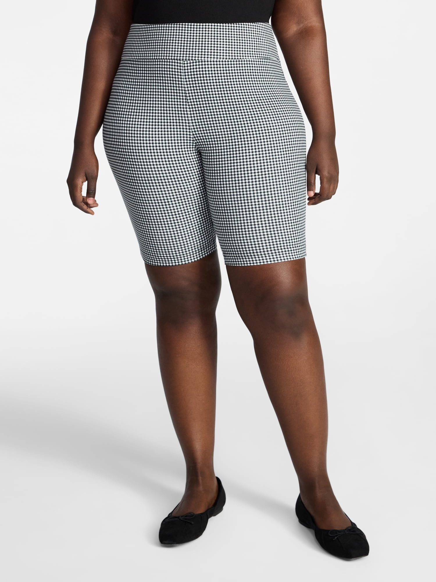 (2 pack) Terra & Sky Women's Plus Size Bike Shorts, Sizes 0X-5X