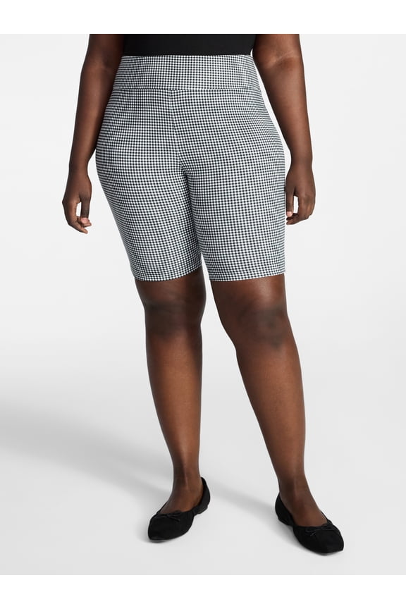 (2 pack) Terra & Sky Women's Plus Size Bike Shorts, Sizes 0X-5X