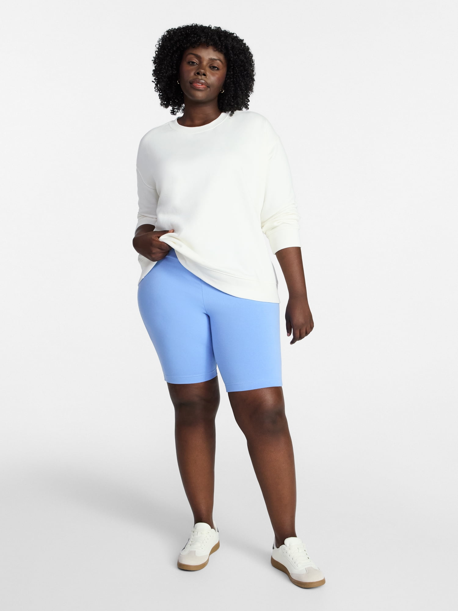 (2 pack) Terra & Sky Women's Plus Size Bike Short, Sizes 0X-5X